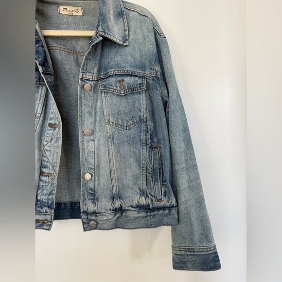 Madewell Light Denim Jean Jacket, Size Medium - Picture 2 of 9